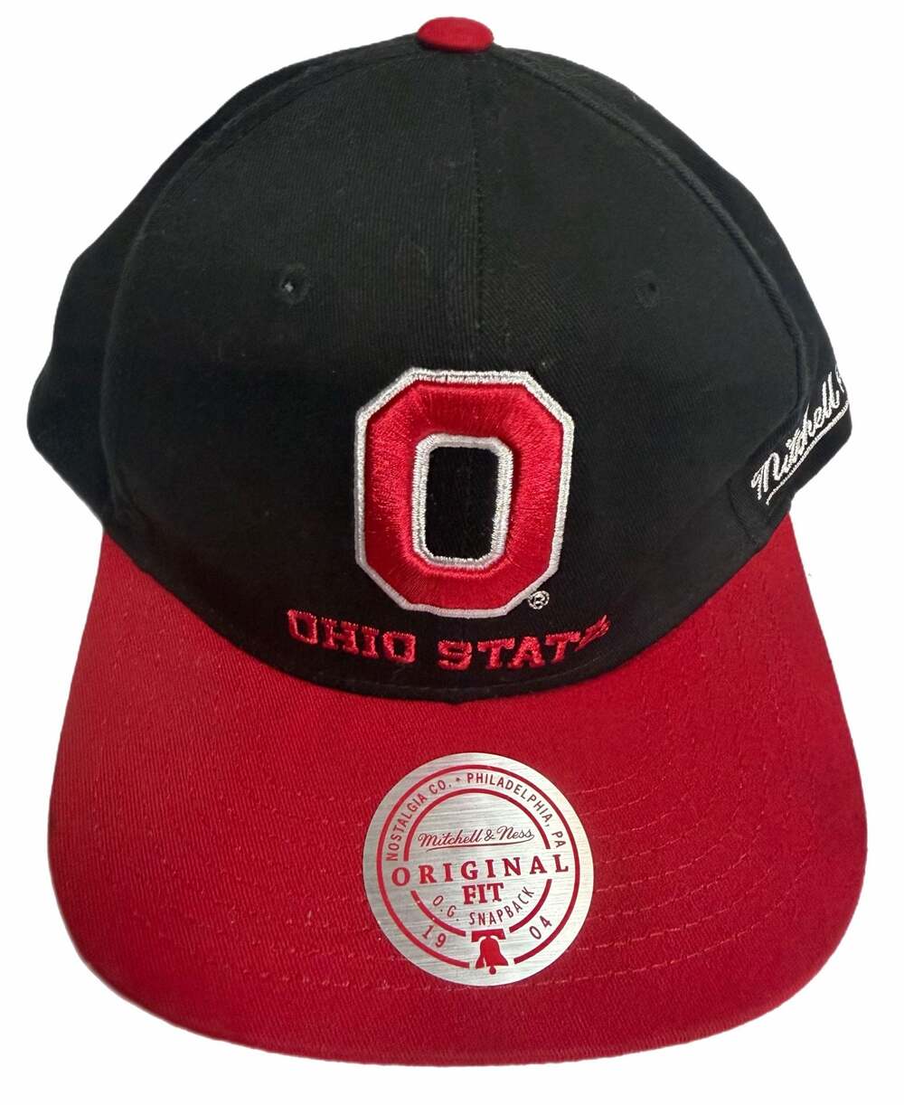 Mitchell & Ness Ohio State Buckeyes Original Fit Snapback Hat